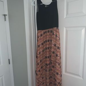 High low aztec dress